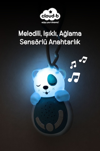 Cloud-b Ağlama Sensörlü Taşınabilir Köpek Uyku Arkadaşı 13x8,6x4 CM