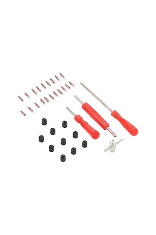 Lemestar 34 Parça Lastik Valfi Tamir Seti: Evrensel Uyumlu, Metal+abs Malzeme, Montaj-kaldırma Aracı, Otomobil-motosiklet-bisiklet İçin