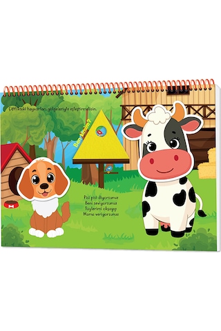 Yükselen Zeka 12-20 Ay İlk Cırt Cırtlı - Keçeli Etkinli Kitabım