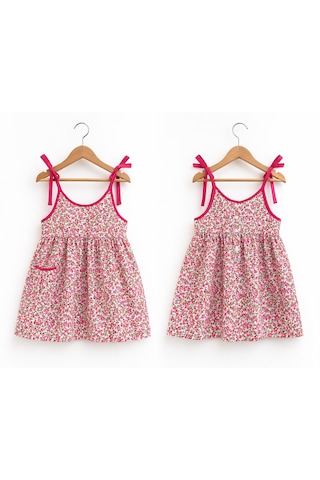 Cresh Creshkids Kız Çocuk Elbise Fuşya - Pembe