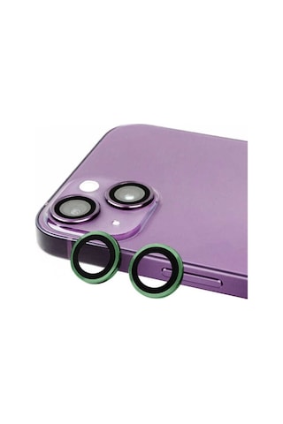 Apple Uyumlu iPhone 14 Plus Zore Cl-07 Kamera Lens Koruyucu Koyu Yeşil