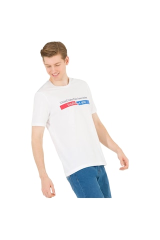 U.S. Polo Assn. Erkek T-shirt 1573174 Beyaz