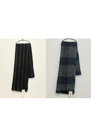 Atkı Seti 2 'li Unisex Kadın Erkek Model 4 Çok Renkli