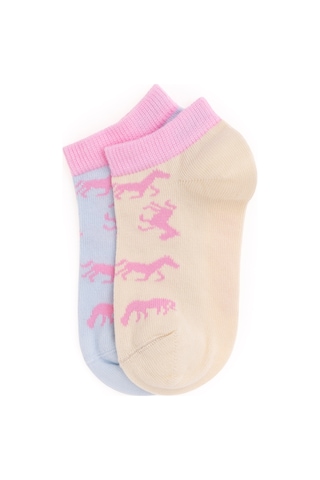 U.s. Polo Assn. Kız Çocuk Krem Çorap Patik 50299019-vr071 Krem