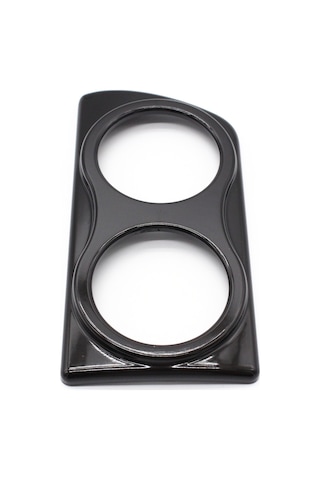 Geeroyoo Vauxhall Astra H Mk5 İçin Siyah Plastik Çift Gösterge Çerçevesi - 15.5x8x2.5cm Boyutunda, 38g Ağırlık