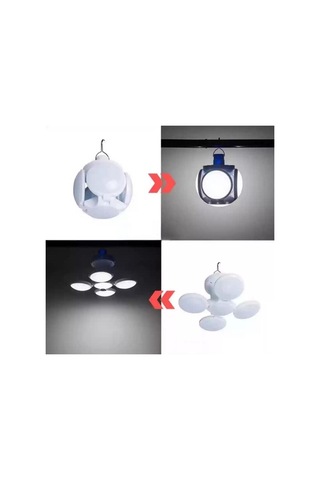 Sepetinegelsin 5 Ledli 3 Farklı Işık Modlu Açılıp Kapanabilir Led Kanatlı Güneş Enerjili Solar Aydınlatma Kamp Feneri
