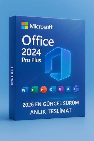 Office Pro Plus 2024/2026  Dijital Lisans Güncel Sürüm, Ömür Boyu Aktivasyon, Güvenli Kull