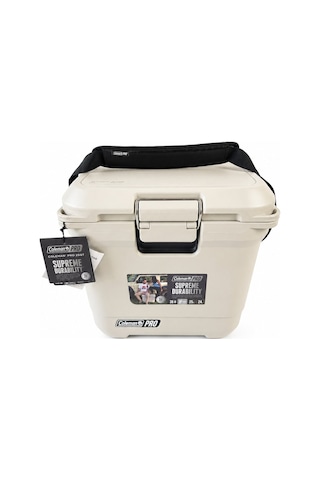 Coleman Pro 25qt Buzluk Kamp Yat Tekne 24l 36 Kutu Kapasite 3 Gün Soğuk Tutar Taşınabilir Bej