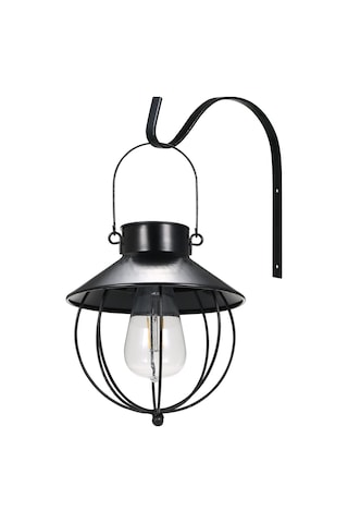 Konesam Güneş Enerjili Duvara Monte Lamba - Otomatik Aydınlatma, Ip65 Su Geçirmez, 600mah Pil 112 Karakter Siyah