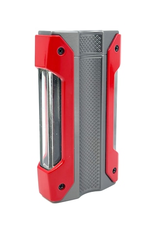 Cohiba Tek Torch Jet Alev Puro Çakmağı - Kırmızı/füme