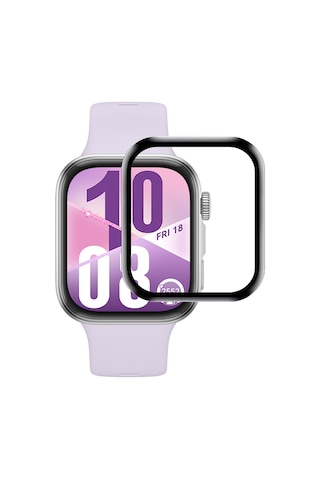 Novstrap Huawei Watch Fit 4 İle Uyumlu Ekran Koruyucu Nano Esnek Cam Tam Kaplayan Ppma