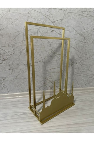 Safa Seccade Askısı ,ramazan Dekoru Gold Siyah