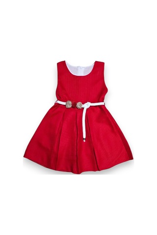 Bolero Hırkalı Kız Çocuk Elbise Sarı