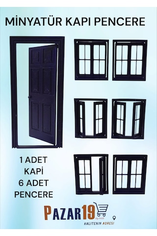 Minyatür Kapı Pencere Seti