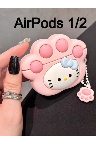 Case House Airpods Uyumlu 1 Veya 2 İçin Kılıf, Airpods Uyumlu 2 Hello Kitty 375352654 Pembe