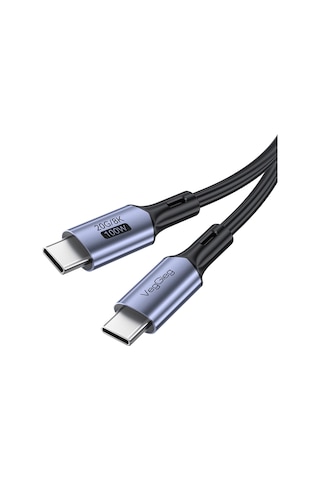 Veggieg 100w 5a Usb 3.2 Gen2 20 Gbps 8k 60hz Type-c Görüntü Şarj Ve Data Kablosu 1 Metre