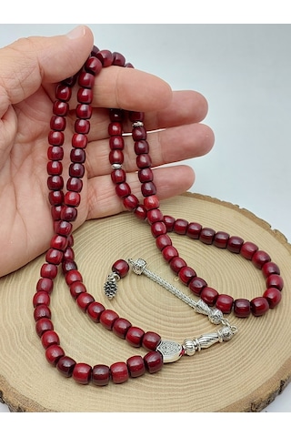 Kızıl Ud Ağacı Kapsül Kesim 99luk Tesbih 7 8mm 56602 Çok Renkli