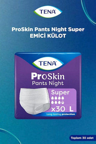 Tena Proskin Pants Süper Night Gece Emici Külot Bezi L 120 Adet