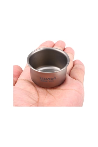 Lixada Mini Titanyum Çay Bardağı Ev Ofis Açık Kamp Yürüyüş Kahve, Seçenek 1 Pcs 35 ML