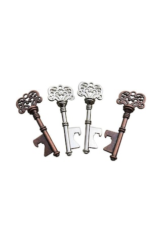 Bakır Metal Anahtar Şekilli Şişe Açacağı Mutfak Alet Çubuğu Barware Anahtarlık Anahtarlık Bakır