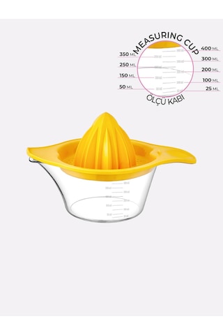 Limon Sıkacaği Şeffaf Ölçü Kaplı 400ml Renkli