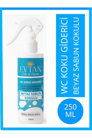 Evtan Life&home Beyaz Sabun Kokulu Wc Koku Giderici Sprey 250 Ml