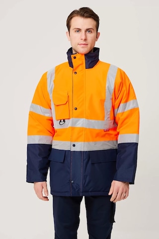 Kışlık İş Güvenliği Parkası Neon En Iso 13688 20471 343 Linum F.turuncu-lacivert