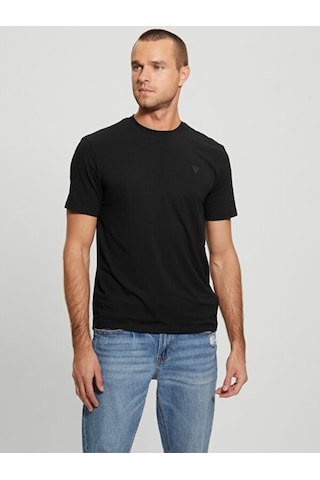 Guess Erkek Siyah T-shirt Çok Renkli