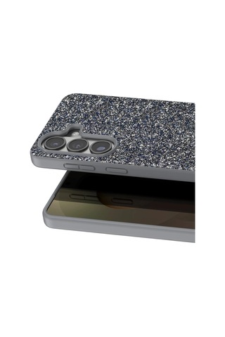 Onegif Samsung Uyumlu - Galaxy S26 Plus Bright Simli Kapak - Gümüş