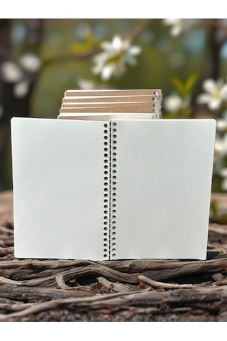 Çizgisiz Defter 14,8x21cm Göz Yormayan Geri Dönüşüm Kağıtlı 70 Yaprak / 140 Sayfa