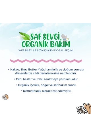 Wee Baby Organik Çatlak Önleyici Krem 150 ML