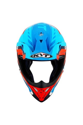 Kyt Skyhawk Kask Glowıng Mavi Turuncu Fluo Çok Renkli