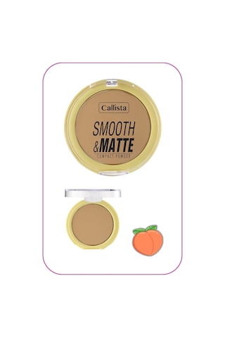 Callista Smooth & Matte Compact Powder Mat Bitişli Toz Pudra - 30 Dark Honey