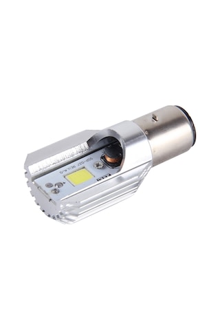 Ba20d 5w 400lm 6000k Cob Led'ler Motosiklet Far Lambası, Dc 9-80v Beyaz Işık