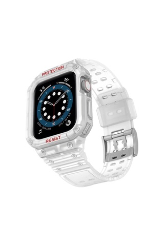Vaveni Watch 42mm Uyumlu Kr401 Silikon Kordon - Şeffaf Arz