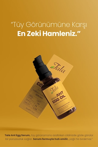 Tala Karınca Yumurtası Yağı Tüy Azaltıcı Tüy İnceltici Serum 30 ML