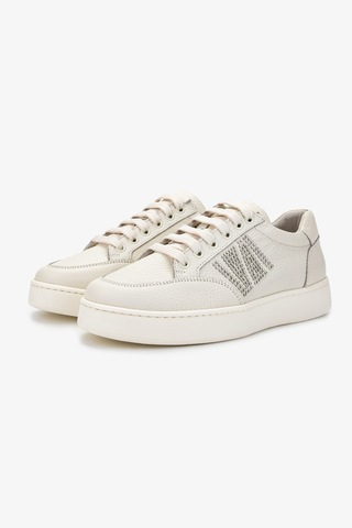 Valmenti Kadın Hakiki Deri Bej Sneakers & Spor Ayakkabı 1116 1362-33 Bn Ayk Y25 Bej Fltr Bej