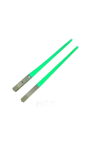 Chopssticks Led Işıklı Yemek Çubukları Ve Sofra Takımı Çift4 Yeşil