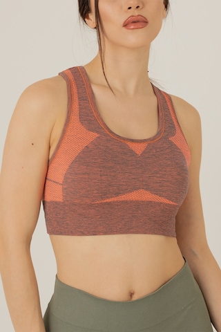 Miofit Seamless Dolgusuz Kadın Spor Sütyeni Grey