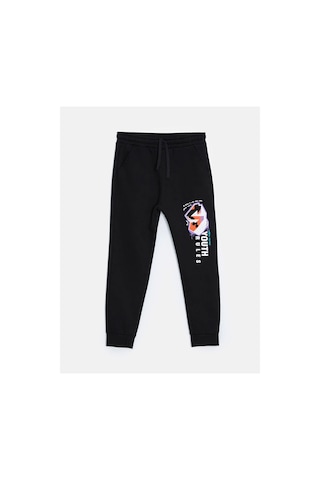 LC Waikiki Lcw Kids Siyah Beli Lastikli Erkek Çocuk Kalın Jogger Eşofman Altı Yeni Siyah