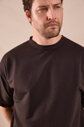 Tonny Black Rahat Kalıp Oversize Kesim T-shirt Erkek Acı Kahve T-shirt Tbtshrt020 Acı Kahverengi