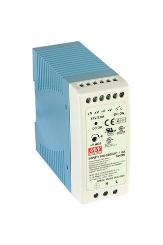 Meanwell Mdr-60-24 Ray Tipi Montaj Güç Kaynağı 24vdc 2.5a