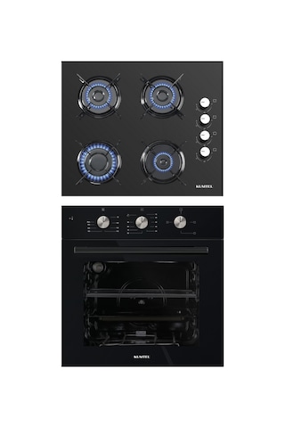Kumtel KO - 40TAHDF + B66-S2 (MT) Siyah 2 Li Ankastre Set