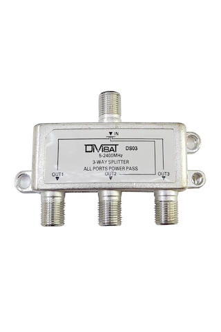 Divisat 1/3 Splitter 5-2400 1 Giriş 3 Çıkış Bölücü