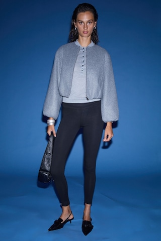 Eırlys Kadın Organik Pamuklu Esnek Yapılı Vücudu Toparlayan Örme Siyah Tayt