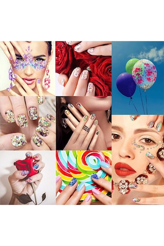 Nail Art Mega Sim Pul Boncuk Seti 48'li