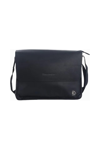 Discovery Heritage Metal Logolu 4l Kapasiteli Messenger Omuz Çantası Siyah 1