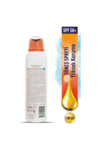 Eda Taşpınar Yüksek Korumalı Güneş Spreyi SPF50+ 200 ML