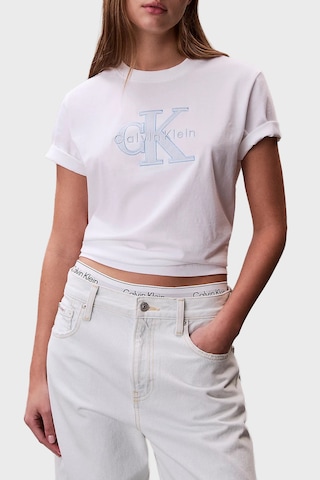 Calvin Klein Bayan T Shirt Lv047f829g Yaf Beyaz BEYAZ