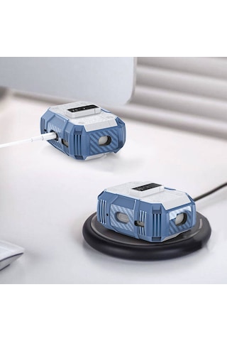 Mobilefix Air-pods Pro Airbag 35 Darbelere Karşı Dayanıklı Düğmeli Kılıf-yeşil Yeşil